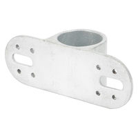 グリーンクロス 単管用ジョイント金具 Zタイプ ダブル羽根付き 板留 Z-8-1WB 1個（直送品）