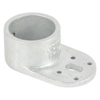 グリーンクロス 単管用ジョイント金具 Zタイプ シングル羽根付き ベース Z-9-1Z 1個（直送品）