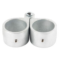 グリーンクロス 単管用ジョイント金具 Zタイプ 扉用蝶番 薄 Z-T-2H 1個（直送品）