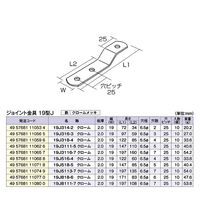 ジョイント金具 19型J 19J3116ー7 クローム 10個入 DIY・棚 1100100016082 1箱(10個入)（直送品）