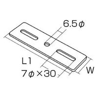 ジョイント金具 24型フラット 24FIー2 クローム 20個入 DIY・棚 1100100016215 1箱(20個入)（直送品）