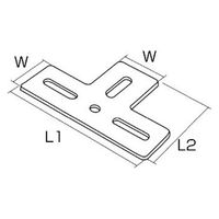 ジョイント金具 24型フラット 24FTー3 クローム 20個入 DIY・棚 1100100016227 1箱(20個入)（直送品）