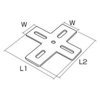 フジテックジャパン ジョイント金具 24型フラット 24FXー4 黒 20個入 DIY・棚 1100100016229 1箱(20個入)（直送品）