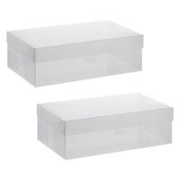 LIV PLUS ベストコ シューズボックス フルオープン レディース 2個 クリア ゼーエン ND-2801 1個（直送品）