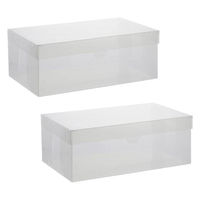 LIV PLUS ベストコ シューズボックス フルオープン メンズ 2個 クリア ゼーエン ND-2802 1個（直送品）