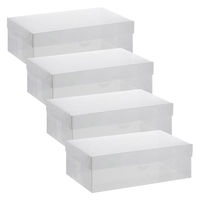 LIV PLUS ベストコ シューズボックス フルオープン レディース 4個 クリア ゼーエン ND-2811 1個（直送品）