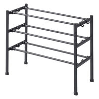 LIV PLUS シューズラック 伸縮 3段 連結 靴収納 Quick Lock NY-401 1個（直送品）