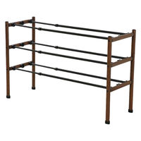 LIV PLUS シューズラック 伸縮 3段 連結 靴収納 Quick Lock NY-402 1個（直送品）