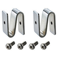 【軒先渡し】エレクター ベーシックシリーズ フラットシェルフ用連結アドオンシェルフコネクター クローム 1セット(2個入)（直送品）