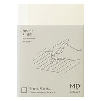 デザインフィル MDノート [A7] 横罫A クリーム 15373006 1冊（直送品）
