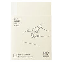 デザインフィル MDノート [A7] 無罫A クリーム 15372006 1冊（直送品）