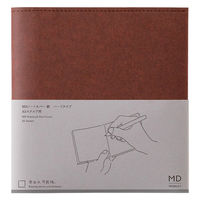 デザインフィル MDノートカバー [A5スクエア] 紙 ハードタイプA 茶 35664006 1個（直送品）