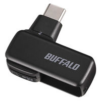 バッファロー  ＴｙｐｅーＣ接続　ＵＳＢ３．２　ｍｉｃｒｏＳＤ専用カードリーダ　ブラック BSCRM100U3CBK（直送品）