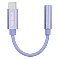 Verbatim  変換ケーブル　ＵＳＢ　ＴｙｐｅーＣ　３．５ｍｍ　オーディオ変換アダプター　ウルトラマリン CBTCAUDIOUMV2（直送品）
