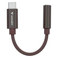 Verbatim  変換ケーブル　ＵＳＢ　ＴｙｐｅーＣ　３．５ｍｍ　オーディオ変換アダプター　ブラック CBTCAUDIOZV2（直送品）