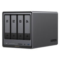 UGREEN  第１２世代　ＰｅｎｔｉｕｍＧｏｌｄ５コアＣＰＵ搭載　２．５ＧｂＥ×１　１０ＧｂＥ×１　４ベイＮＡＳ DXP4800 Plus（直送品）