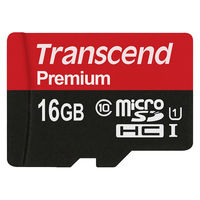 トランセンドジャパン  １６ＧＢ　ｍｉｃｒｏＳＤ　ｗ／ｏ　ａｄａｐｔｅｒ　Ｕ１ TS16GUSDCU1（直送品）
