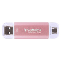 トランセンドジャパン  スティック型ＳＳＤ　ＵＳＢ　１０Ｇｂｐｓ　１ＴＢ　ピンク TS1TESD310P（直送品）