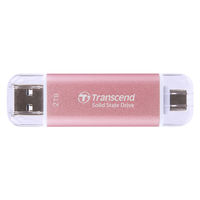 トランセンドジャパン  スティック型ＳＳＤ　ＵＳＢ　１０Ｇｂｐｓ　２ＴＢ　ピンク TS2TESD310P（直送品）