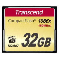 トランセンドジャパン  ３２ＧＢ　ＣＦ　Ｃａｒｄ　ＭＬＣ　Ｒ：　１６０ＭＢ／ｓ TS32GCF1000（直送品）