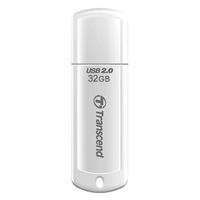 トランセンドジャパン  ＵＳＢメモリー　ＵＳＢ２．０　キャップ式　３２ＧＢ　ホワイト TS32GJF370（直送品）