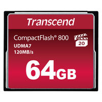 トランセンドジャパン  ６４ＧＢ　ＣＦ　Ｃａｒｄ　ＭＬＣ　Ｒ：　１２０ＭＢ／ｓ TS64GCF800（直送品）