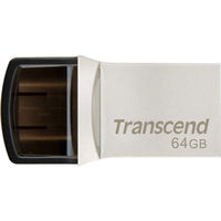 トランセンドジャパン  ６４ＧＢ　ＵＳＢ３．１　Ｐｅｎ　Ｄｒｉｖｅ　ＯＴＧ　Ｔｙｐｅ　Ａ＆Ｃ　Ｓｉｌｖｅｒ TS64GJF890S（直送品）