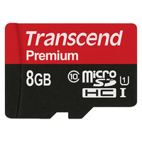 トランセンドジャパン  ８ＧＢ　ｍｉｃｒｏＳＤ　ｗ／ｏ　ａｄａｐｔｅｒ　Ｕ１ TS8GUSDCU1（直送品）