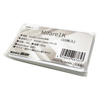 西敬 白無地ICカード(Mifare1K)10枚入 MF1K-10 1組（直送品）