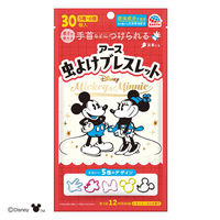 虫よけブレスレット ミッキー＆ミニー 1袋（30個入） 虫除け リング 子供 アース製薬