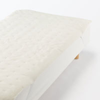 無印良品 再生ポリエステル あたたかファイバー厚手敷パッド Ｓ １００×２００ｃｍ アイボリー 良品計画