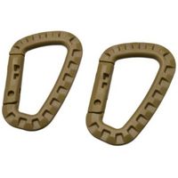 ワールドツール アストロプロダクツ プラスチックカラビナデザートタン(2個入)OG674 2032000006742 1個 548-2264（直送品）