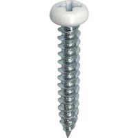 DAIDOHANT タッピングねじ 鍋頭 白 4×25mm 約22本入 00081805 1セット(132本:22本×6パック)（直送品）