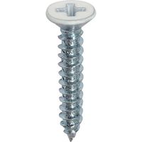 DAIDOHANT タッピングねじ 皿頭 白 4×16mm 約28本入 00081839 1セット(168本:28本×6パック)（直送品）