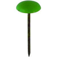 DAIDOHANT 上敷き鋲 グリーン (径:d)1.5x(全長:L)30mm (頭径:D)12.6mm(約50本入) 10179691（直送品）