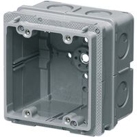 未来工業 未来 埋込四角アウトレットボックス中極深形(2個用塗代カバー付) CDOー4C12P2 1セット(20個) 229-2627（直送品）