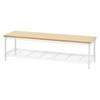 【軒先渡し】アイリスオーヤマ カラーメタルラック ローボード 幅1010×奥行310×高さ300mm ホワイト 1台（直送品）