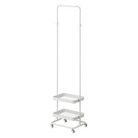 【軒先渡し】アイリスオーヤマ ハンガーワゴン スリム 幅510×奥行360×高さ1131/1385/1639/1893mm ホワイト 1台（直送品）