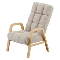 【軒先渡し】アイリスオーヤマ ウッドアームチェア Ｍサイズ アイボリー 1台（直送品）