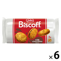 クッキー ビスケット 輸入菓子 個包装 お配り菓子 ロータス　ビスコフサンドミルクチョコレート 5枚入 1セット（1個×6）