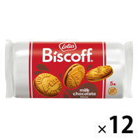 クッキー ビスケット 輸入菓子 個包装 お配り菓子 ロータス　ビスコフサンドミルクチョコレート 5枚入 1セット（1個×12）