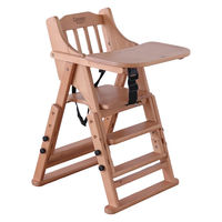 平インテリア産業 おりたたみベビーチェア 生後7か月から 天然木 ライトブラウン TC-202T LBR 1台（直送品）