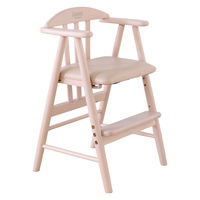 平インテリア産業 ベビーチェアワイド 生後7か月から 天然木 ホワイト TC-201 TN/WH 1台（直送品）