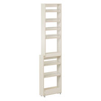 アイリスオーヤマ キッチン隙間収納ラック 幅140×奥行445×高さ1810mm ホワイト 1台（直送品）