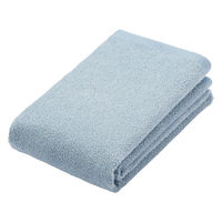 無印良品 やわらか薄手フェイスタオル ３４×８５ｃｍ ブルー 良品計画