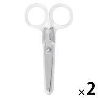無印良品 ステンレス左利き用はさみ クリア 全長約１０．５ｃｍ 1セット（1個×2） 良品計画