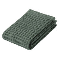 無印良品 ワッフルフェイスタオル（新） ３４×８５ｃｍ グリーン 良品計画