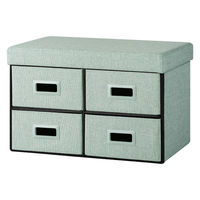 アイリスオーヤマ ３ＷＡＹ引き出し収納ボックス 引き出し４つタイプ 幅600×奥行375×高さ385mm ライトブルー 1台（直送品）