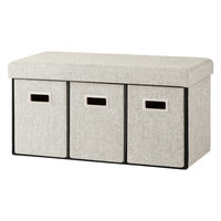 アイリスオーヤマ ３ＷＡＹ引き出し収納ボックス 引き出し３つタイプ 幅760×奥行375×高さ385mm グレー 1台（直送品）