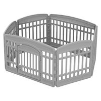 アイリスオーヤマ ペットサークル CIー606 グレー 1台（直送品）